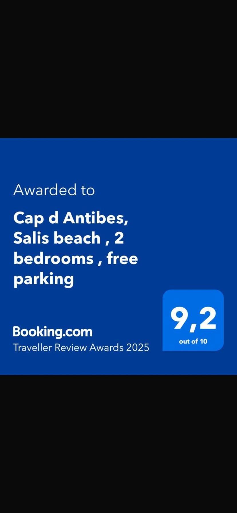 Cap D Antibes, Salis Beach , 2 Bedrooms , Free Parking Dış mekan fotoğraf